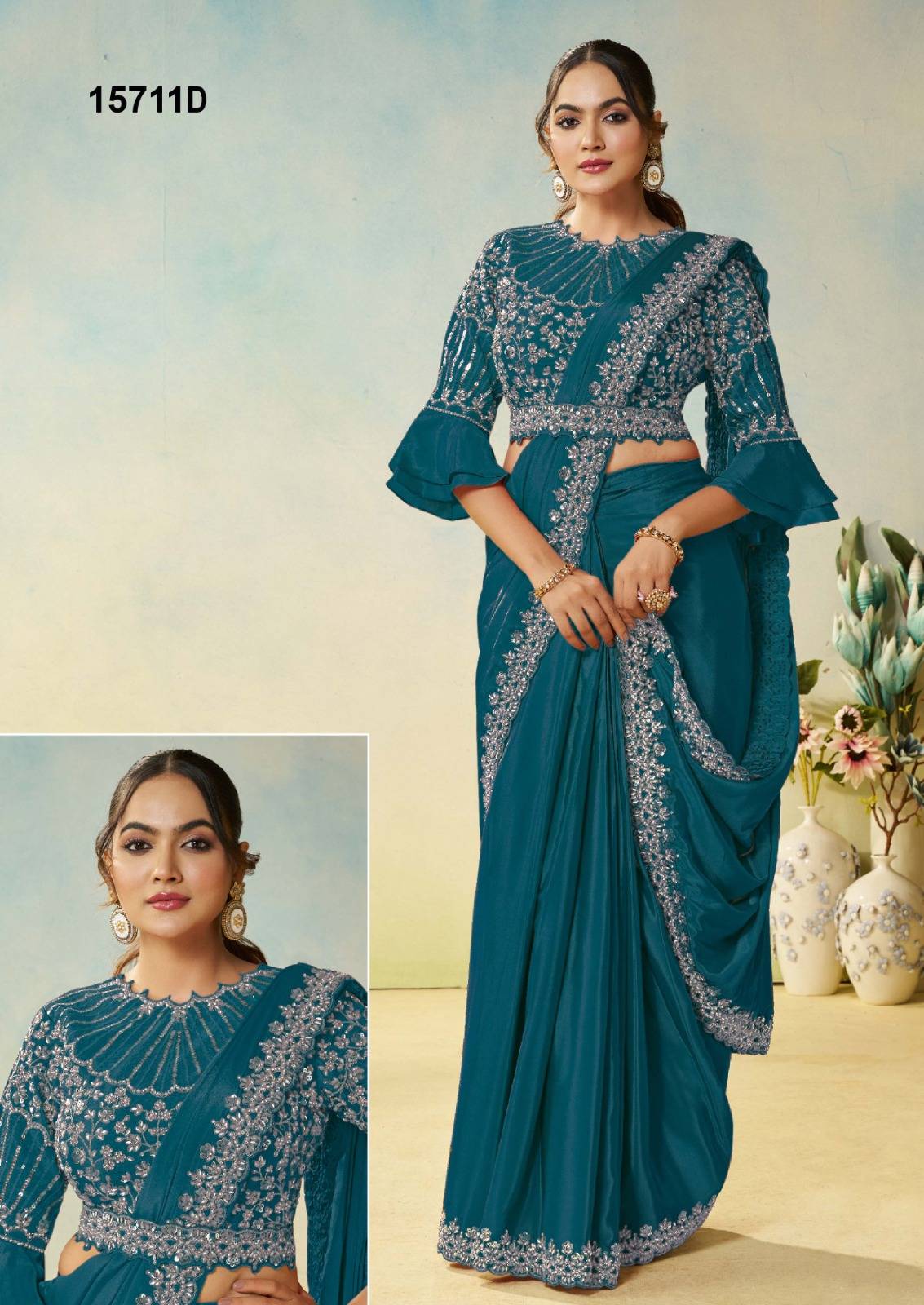 MOHMANTHAN ODYSSEY by Mahotsav 15700 to 15720 Series Indian Traditional Wear & Occasional Stitched Sarees At Wholesale Price